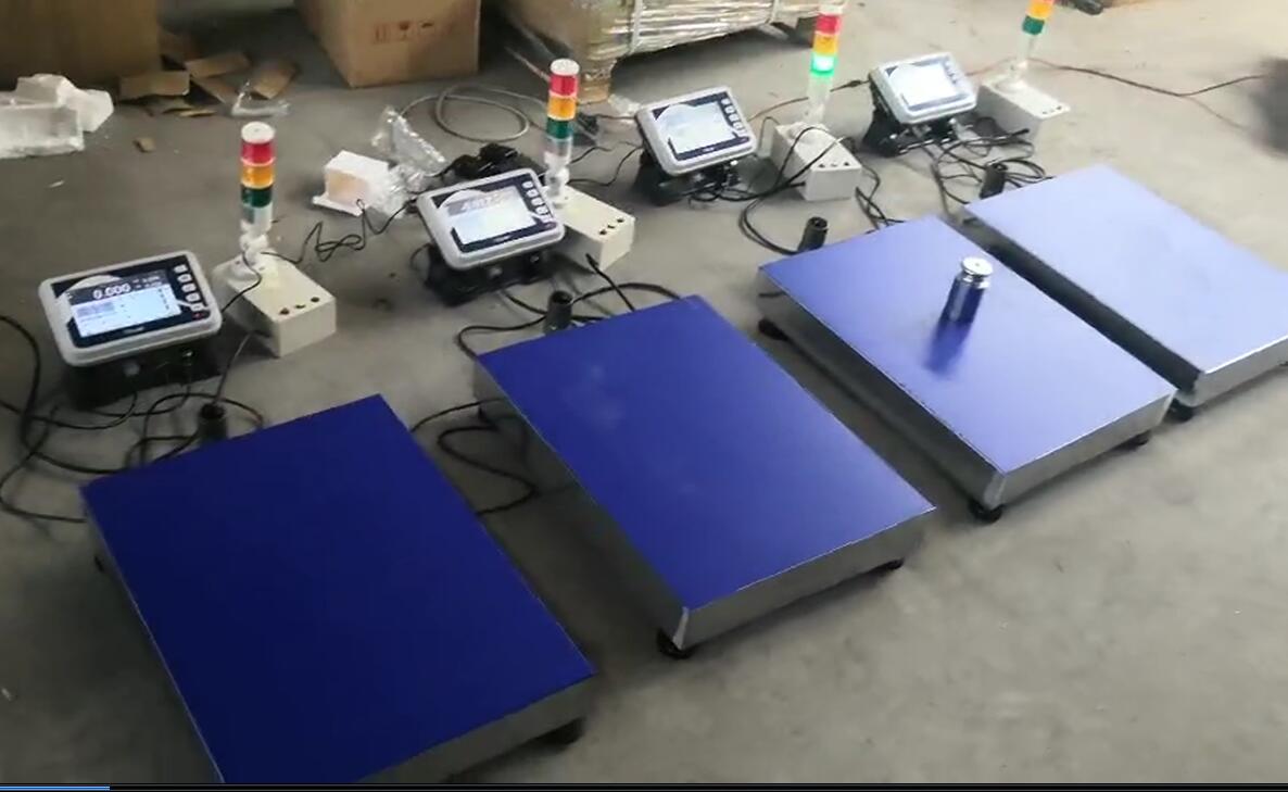電子秤（臺衡T7儀表）配金搏仕無線報警燈在電子廠應(yīng)用案例分享