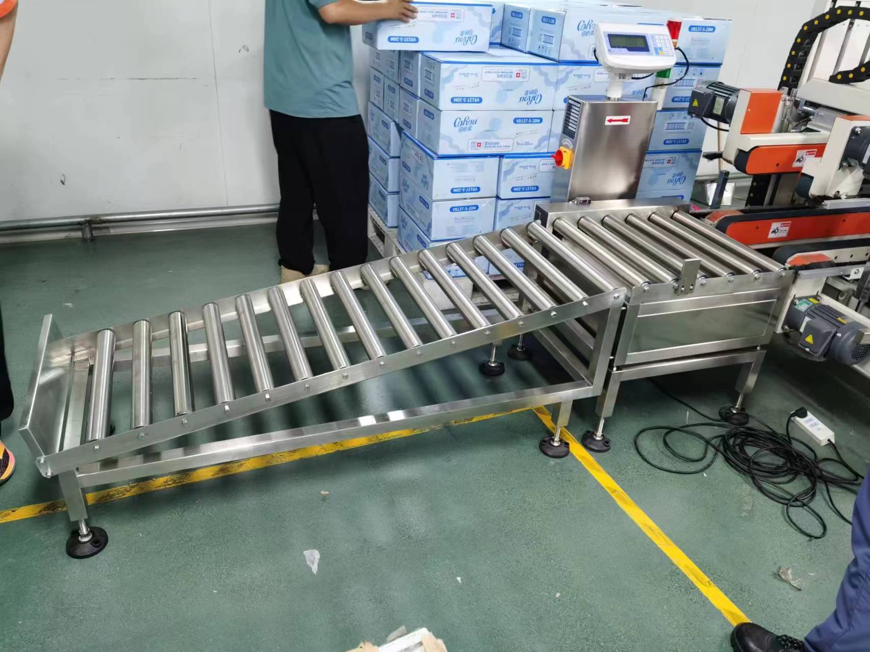 報警滾筒電子秤在紙巾生產(chǎn)線稱重的應用案例分享
